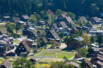 Image showing Traditional and Historical Japanese village Shirakawago