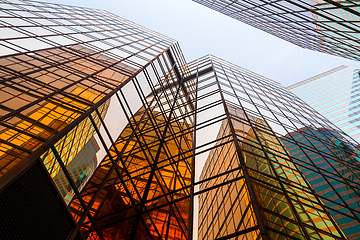 Image showing Office building from low angle