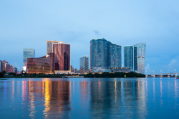 Image showing Macao city at night