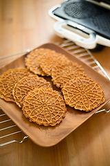 Image showing Homemade Ferratelle cookie