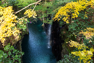 Image showing Takachiho Gorge in Japan at autumn