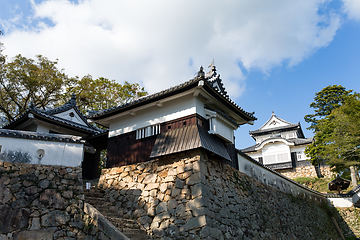 Image showing Bitchu Matsuyama Castle on a mountain in Okayama