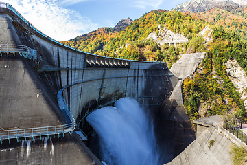 Image showing Kurobe dam in Toyama