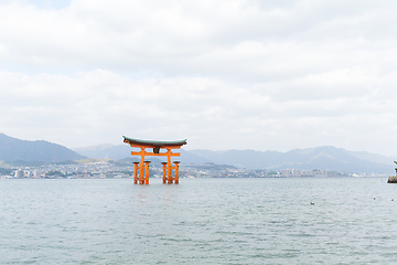 Image showing Itsukushima Shrine in Miyajima in Japan