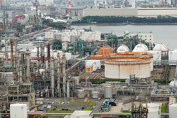 Image showing Industrial factory in Yokkaichi city