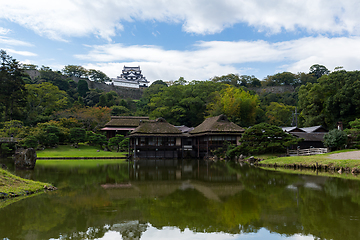 Image showing Genkyuen Garden in Hikone