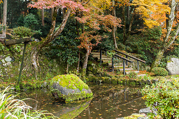 Image showing Japanese park in autumn