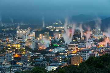 Image showing Beppu city at night