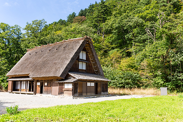 Image showing Japanese traditional house in Shirakawa