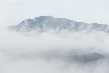 Image showing Sea of cloud in the mountain