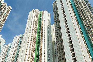 Image showing Public housing from low angle