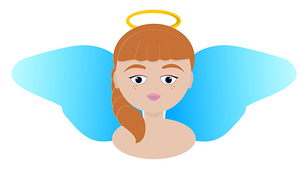Image showing Angel vector color illustration.