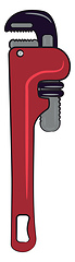 Image showing A wrench used by mechanics vector or color illustration