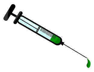 Image showing Clean syringe vector or color illustration