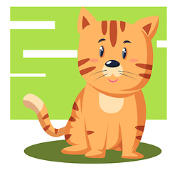 Image showing Baby Tiger, vector color illustration.