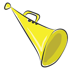 Image showing Big trumpet vector or color illustration