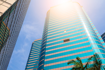 Image showing Modern building from low angle