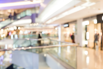 Image showing Abstract blur shopping plaza