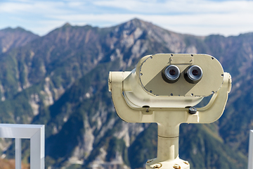 Image showing Binocular in natural landscape