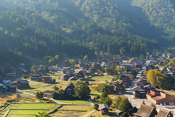 Image showing Japanese Shirakawago village 