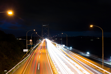 Image showing Speed traffic at highway