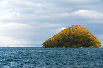 Image showing Japanese Yunoshima in autumn season