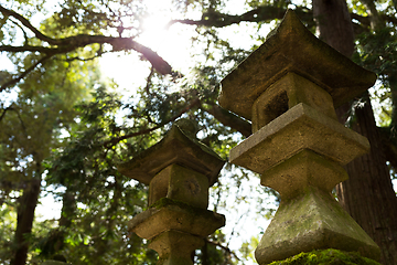 Image showing Japanese stone lantern