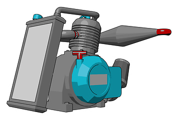 Image showing Pump operated sprayer vector or color illustration