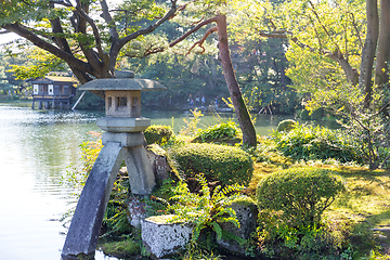 Image showing Japanese garden in japan