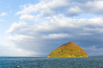 Image showing Japanese Yunoshima in autumn season