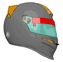 Image showing Helmet a complete protection vector or color illustration