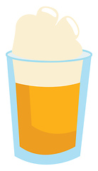 Image showing Ice cold beer, vector color illustration.