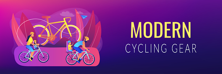 Image showing Cycling experiences concept banner header.