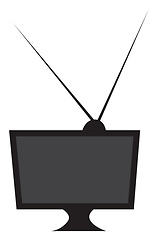 Image showing A tv vector or color illustration
