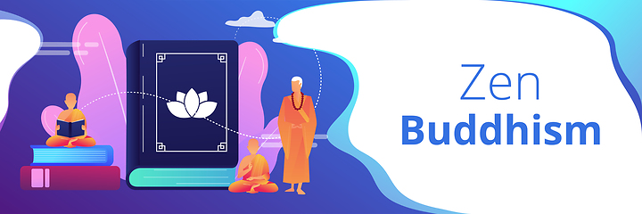 Image showing Buddhism concept banner header.