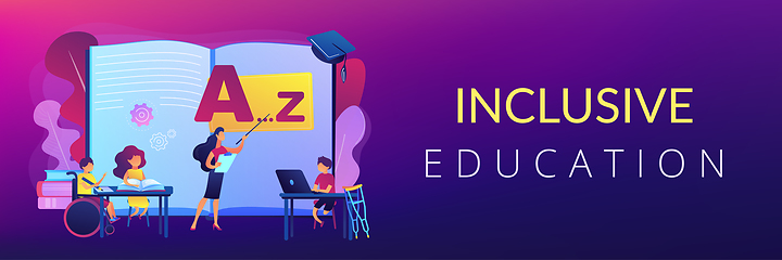 Image showing Inclusive education concept banner header