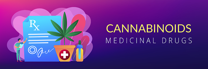 Image showing Medical marijuana concept banner header.