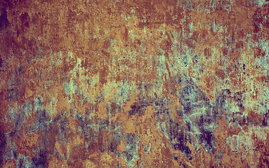 Image showing Horizontal background textured of stone wall, copyspace ready for design, wallpaper