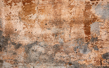 Image showing Horizontal background textured of stone wall, copyspace ready for design, wallpaper