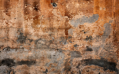 Image showing Horizontal background textured of stone wall, copyspace ready for design, wallpaper