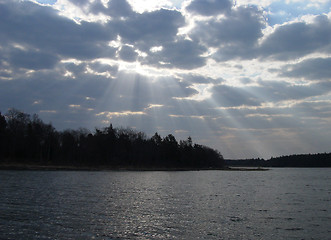 Image showing Sun breaking through