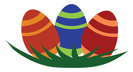 Image showing Easter egg decoration vector or color illustration