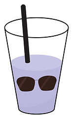 Image showing Image of cool water cap - Cole water, juice, or cocktail with st