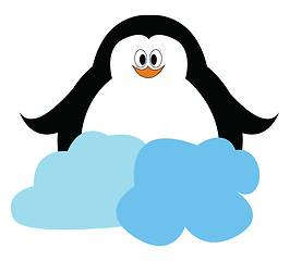Image showing Little penguin, vector or color illustration.