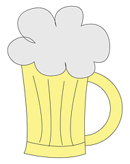 Image showing Image of beer, vector or color illustration.