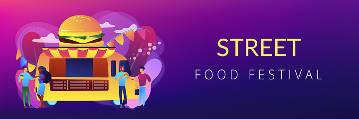 Image showing Food festival concept banner header.