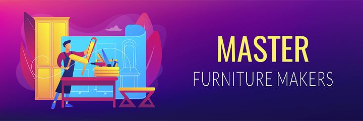 Image showing Custom furniture concept banner header