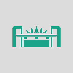 Image showing Gas burner icon