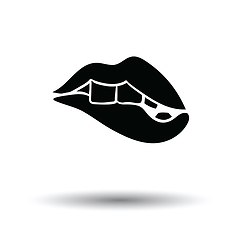 Image showing Sexy lips icon