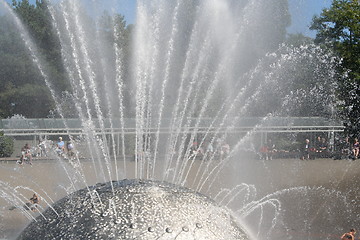 Image showing Water Spraying from Fountain